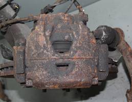 Суппорт передний левый для JAGUAR XF I (2007—2011)  запчасти бу