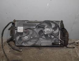 Диффузор вентилятора в сборе с вентиляторами для JAGUAR X-type I (2001—2009)  запчасти бу