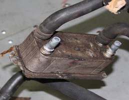 Радиатор (маслоохладитель) АКПП для JAGUAR XF I (2007—2011)  запчасти бу