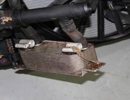 Радиатор (маслоохладитель) АКПП для JAGUAR XF I (2007—2011)  запчасти бу